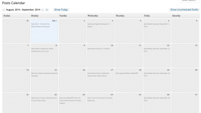 WP Editorial Calendar